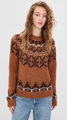 MOON RIVER Women's Isle Hairy Pullover Sweater in Saudi Arabia