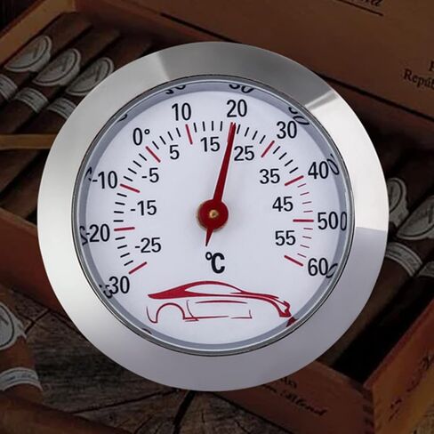 Round Temperature Testing Gauge -30 to 60℃ Car Thermometer Embedded Accuracy Temp Monitor No Required Meter Accuracy Temp Monitor No Required in Saudi Arabia