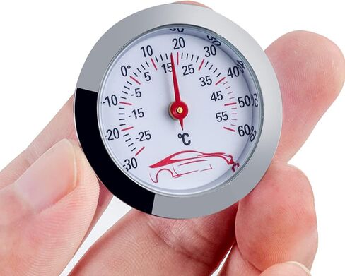 Round Temperature Testing Gauge -30 to 60℃ Car Thermometer Embedded Accuracy Temp Monitor No Required Meter Accuracy Temp Monitor No Required in Saudi Arabia