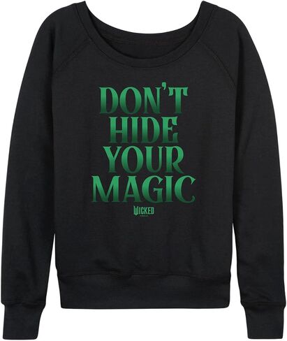HYBRID APPAREL Wicked - Dont Hide Magic - Women's French Terry Pullover Long Sleeve Shirt in Saudi Arabia