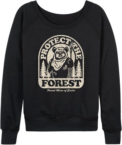 حرب النجوم - Ewok Protect The Forest - سويت شيرت نسائي من French Terry in Saudi Arabia