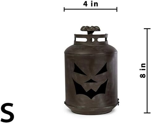 Patina Pumpkin Lantern (Set of 3) , Fall, Metal Jack O Lantern for Fall, Halloween, Home and Porch Decorations - Patina Lantern Propane Replica in Saudi Arabia