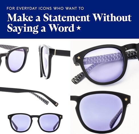 Elton John Eyewear Glasses for Men & Women, Fashion Tint Glasses - Tinted Eyeglases with Non-Glare Lenses & UV Protection in Saudi Arabia