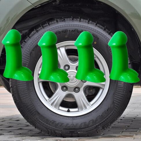 4 قطع قبعات جذعية لصمام الإطارات المضحكة، أغطية ساق صمام المزحة للهدايا المضحكة للزوج والأصدقاء في عيد الهالوين وعيد الميلاد للسيارات والدراجة والشاحنات والمحرك in Kuwait