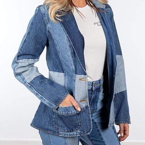 Wrangler Women's Lainey Wilson Patchwork Blazer in Saudi Arabia