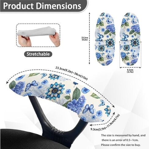 Forest Camo Hunting Print Computer Office Chair Cover, Universal Desk Chair Seat Protector with Armrest Covers Thick High Back Chair Slipcover Breathable Swivel Chair Covers-L in Saudi Arabia