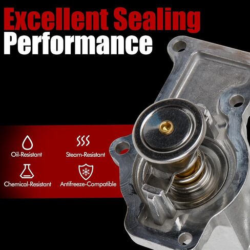 MITZONE Automotive Engine Coolant Thermostat Housing Assembly Compatible with 1997-2008 Porsche Boxster 1999-2008 911 2006-2007 Cayman EXCEPT Turbo/GT2/GT3 in Saudi Arabia