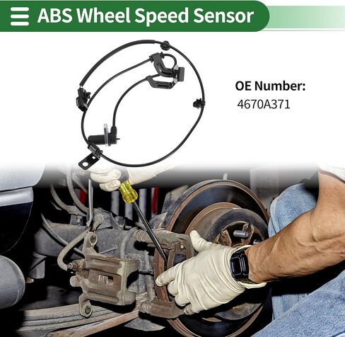Motoforti ABS عجلة السرعة الاستشعار ABS الاستشعار نظام الفرامل المضادة للقفل حساس لميتسوبيشي جالانت 2004-2012 No.4670A371 جبهة اليسار in Kuwait