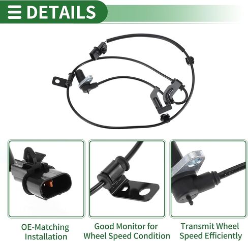Motoforti ABS عجلة السرعة الاستشعار ABS الاستشعار نظام الفرامل المضادة للقفل حساس لميتسوبيشي جالانت 2004-2012 No.4670A371 جبهة اليسار in Kuwait