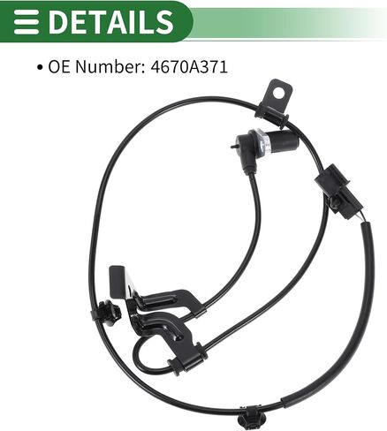 Motoforti ABS عجلة السرعة الاستشعار ABS الاستشعار نظام الفرامل المضادة للقفل حساس لميتسوبيشي جالانت 2004-2012 No.4670A371 جبهة اليسار in Kuwait