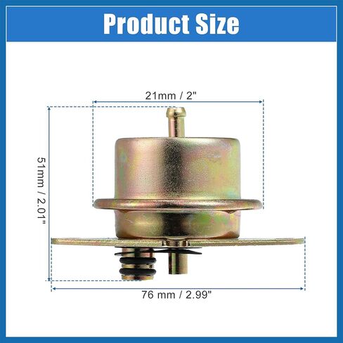 Fuel Injection Pressure Regulator for Ford F-150 1994-1999 for Ford F-250 1993-1999 Replaces F4SZ9C968A F4TZ9C968B Item Replacement in Saudi Arabia