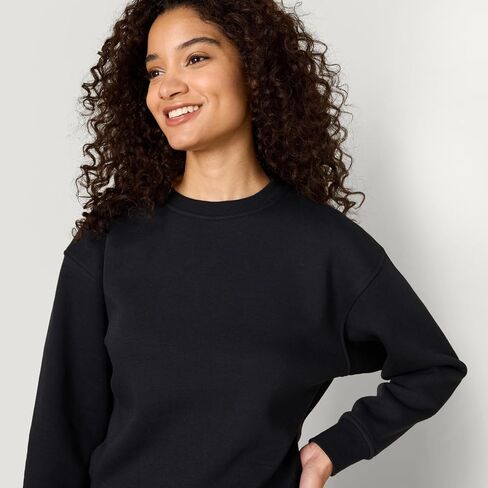 Amazon Essentials x Sofia Grainge Women's Boxy Drop Shoulder Crewneck Sweatshirt in Saudi Arabia