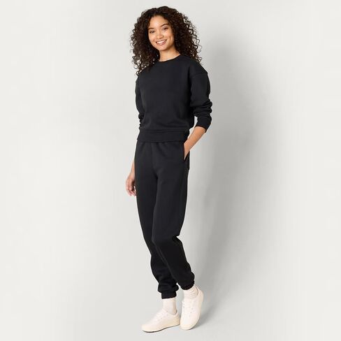 Amazon Essentials x Sofia Grainge Women's Boxy Drop Shoulder Crewneck Sweatshirt in Saudi Arabia
