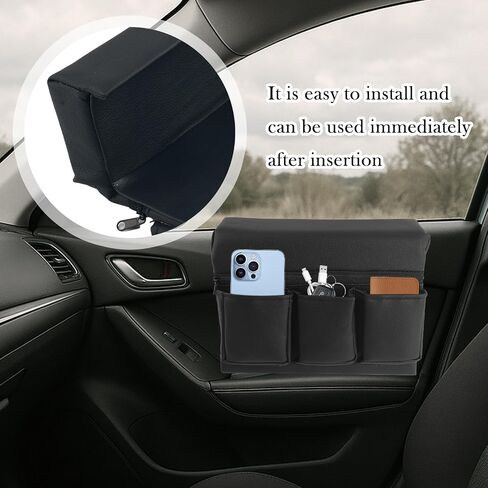 Car Armrest Storage Box for Window,Multi-Function Car Window Armrest Organizer with Multiple Storage Pockets,Arm Rest Organizer Cars Windows for Armrests and Increasing Storages in Saudi Arabia