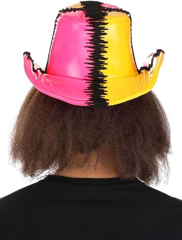 Pink & Yellow Macho Man Randy Savage Deluxe Cowboy Hat in Saudi Arabia