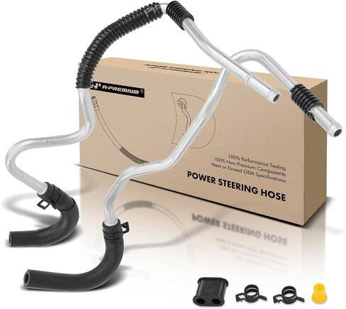 مجموعة خرطوم خط إرجاع التوجيه المعزز A-Premium متوافقة مع مجموعة Nissan 350Z 2007-2009 V6 3.5L Cooler Tube 2-PC in Saudi Arabia