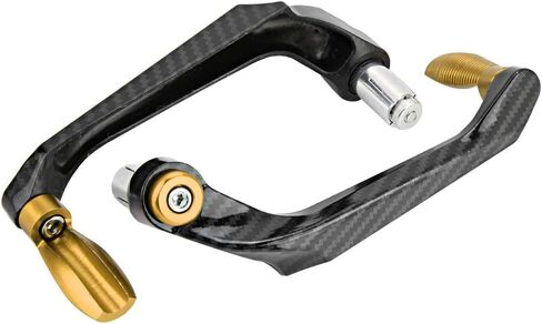 7/8inch Universal 22MM CNC Handlebar Brake Clutch Lever Hand Guard Protector for Motorcycle (Gold) in Saudi Arabia