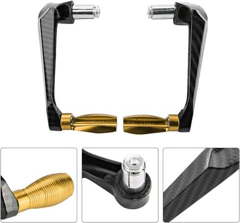 7/8inch Universal 22MM CNC Handlebar Brake Clutch Lever Hand Guard Protector for Motorcycle (Gold) in Saudi Arabia