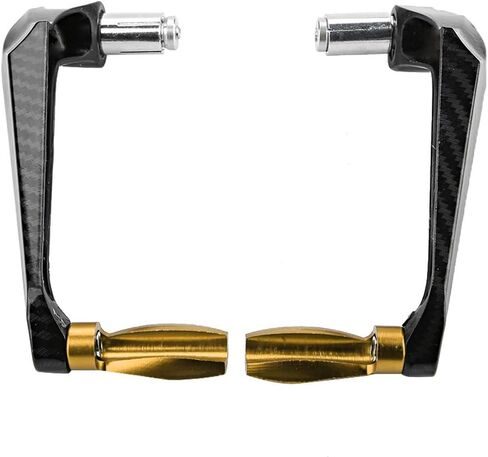 7/8inch Universal 22MM CNC Handlebar Brake Clutch Lever Hand Guard Protector for Motorcycle (Gold) in Saudi Arabia