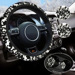 Mushroom Print Steering Wheel Cover, Universal 14.5-15 Inch Non-Slip Car Wheel Cover, Cute Car Accessories for Women Men in Saudi Arabia