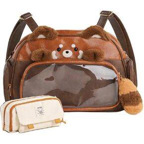 Ita Bag Plush Red Panda Kawaii Pin Display Backpack Crossbody Waterproof New Season Spring in Saudi Arabia
