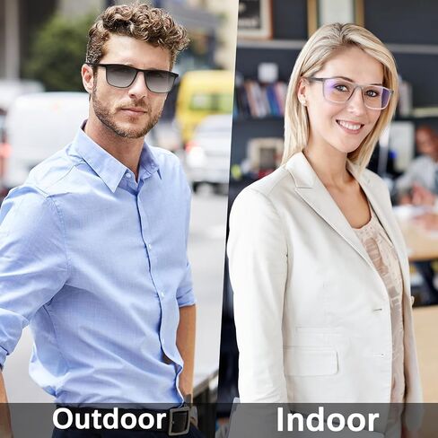 CLASAGA Progressive Multifocal Reading Glasses for Men Photochromic Gray Sunglasses Sports Style Blue Light Blocking Readers in Saudi Arabia