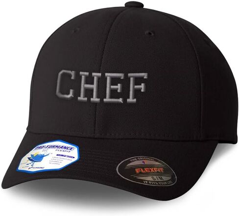 Flexfit Cap for Men & Women Embroidered Silver Letters Chef Cooking Embroidery Flexfit Hats Baseball Caps in Saudi Arabia