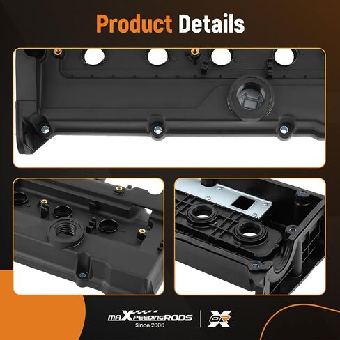 غطاء صمام المحرك Maxpeedingrods لسيارة Hyundai Accent L4 1.6L بنزين DOHC سيدان 2001-2004 استبدال 22410-26611 22441-26003 in Saudi Arabia