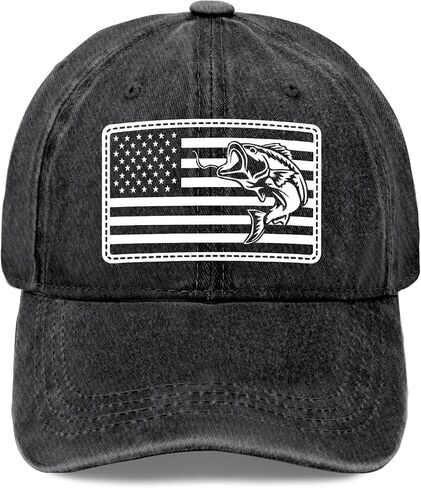 WTFs Where's The Fishs Hat for Mens Classic Washed Distressed Baseball Cap in Saudi Arabia