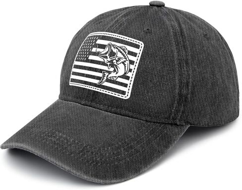 WTFs Where's The Fishs Hat for Mens Classic Washed Distressed Baseball Cap in Saudi Arabia