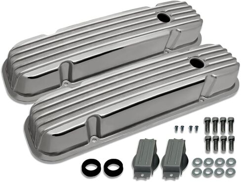 أغطية الصمامات الطويلة المصقولة من الألومنيوم مع فتحة تناسب بونتياك 326-455 1959-1979 in Kuwait