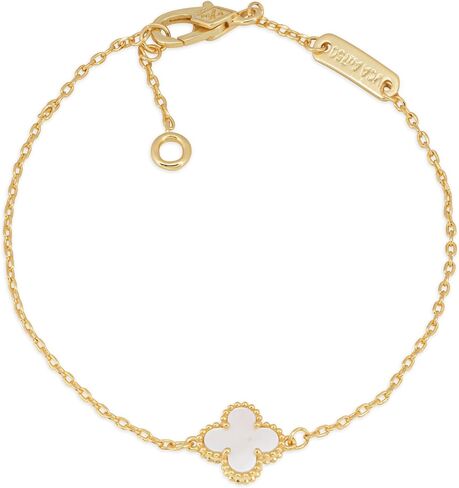 Woman Gift Adjustable Bracelet Jewelry | Presents for Women | Friendship Gifts | Includes Sentiment Card | White Gemstones | Lunar Clover Gold or Silver Adjustable Bracelet | You are Loved in Saudi Arabia