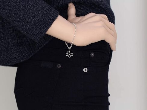 A Charmed Impression Unbiological Sister • Sterling Silver Bracelet for Women • Stepsister Gifts • Infinite Love Friendship • Infinity Heart Bracelet • Bonus Sister Bracelets for 2 3 in Saudi Arabia