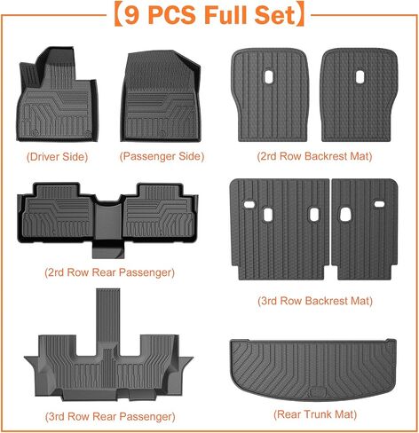 KUST Custom Fit Floor Mats for 2018-2023 2024 Nissan Kicks All Weather Floor Mat Liners Front & Rear Car Mats Black Non-Slip in Saudi Arabia
