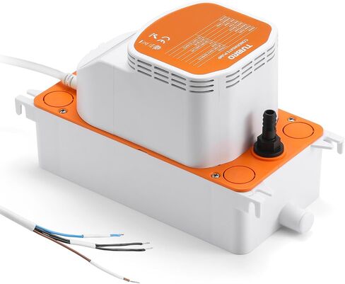 TURBRO Mini-Split Condensate Pump for HVAC, 66ft Maximum Head, 10.5 GPH Maximum Flow, 1.4oz Reservoir, Automatic Condensation Removal for Air Conditioner, Dehumidifier, Furnace, Ice Maker in Kuwait