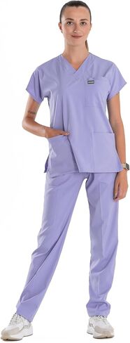 Professional Medical Uniforms & Scrubs - Soft Stretch Fabric Scrubs Uniforms Women Set - Scrub Top and Scrub Bottom in Saudi Arabia