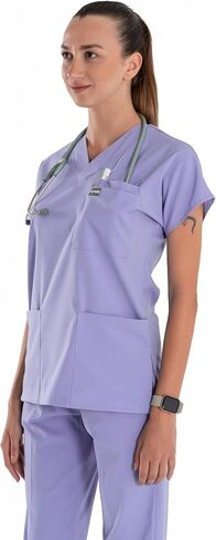 Professional Medical Uniforms & Scrubs - Soft Stretch Fabric Scrubs Uniforms Women Set - Scrub Top and Scrub Bottom in Saudi Arabia