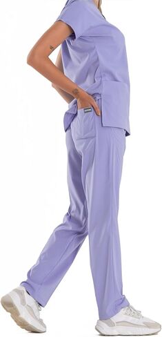 Professional Medical Uniforms & Scrubs - Soft Stretch Fabric Scrubs Uniforms Women Set - Scrub Top and Scrub Bottom in Saudi Arabia