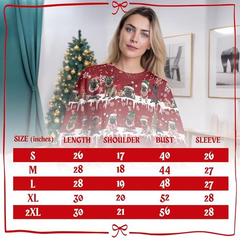 مضحك الحيوانات الأليفة طباعة عطلة عيد الميلاد سترة، عشاق الحيوانات الأليفة عيد الميلاد بلوزات طويلة الأكمام in Kuwait