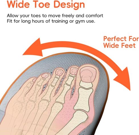 أحذية رجالية حفاة القدم بمقدمة عريضة وصندوق بدون قطرة للجري البسيط in Kuwait