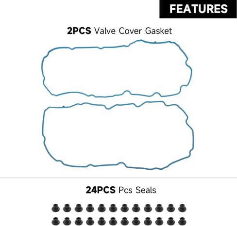 Engine Valve Cover Gasket - Compatible for Dodge Dakota/Durango 4.7L 2000-2003 for Jeep Grand Cherokee 4.7L 1999-2003 - Replace Part V264GT, VS50521R - Set of 2 in Saudi Arabia