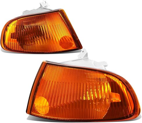 متوافق مع Honda Civic 2/3-Door EJ1 EJ2 EG3 EH2 EH3 زوج من مصابيح الإضاءة الزاوية - غطاء من الكروم in Kuwait
