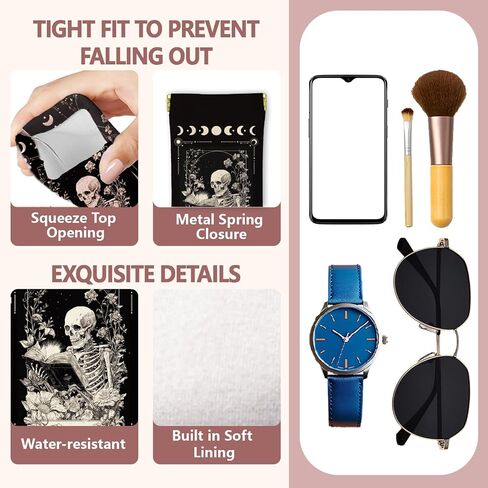GLOBLELAND 2Pcs Halloween Soft Glasses Case for Sunglasses Watches Phones Makeup Brushes in Saudi Arabia