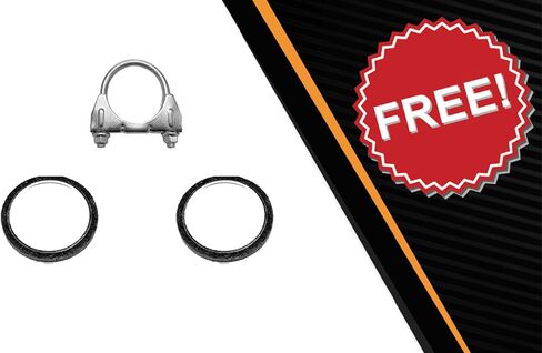 Northeastern Exhaust | Stainless Steel Muffler and Tailpipe Exhaust System Kit Compatible for Toyota 4 Runner 2005-2009 4.7L | Automotive Replacement Parts | Free Gaskets Included in Saudi Arabia