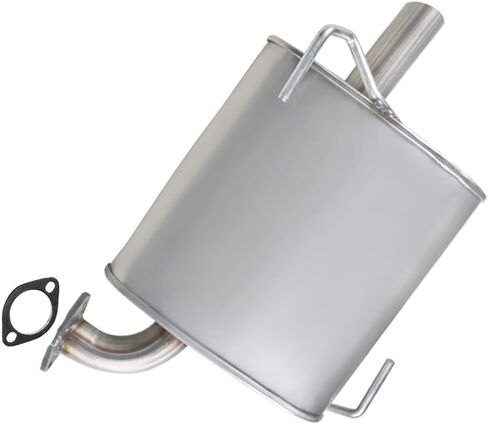 Exhaust Rear Muffler Compatible for 2010-2019 Subaru Legacy 2.5L | Stainless Steel | Northeastern Exhaust | Free Gasket Included | Automotive Replacement Part | Direct-Fit in Saudi Arabia