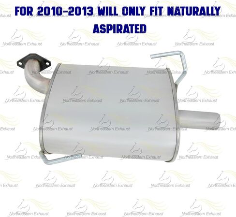 Exhaust Rear Muffler Compatible for 2010-2019 Subaru Legacy 2.5L | Stainless Steel | Northeastern Exhaust | Free Gasket Included | Automotive Replacement Part | Direct-Fit in Saudi Arabia