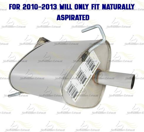 Exhaust Rear Muffler Compatible for 2010-2019 Subaru Legacy 2.5L | Stainless Steel | Northeastern Exhaust | Free Gasket Included | Automotive Replacement Part | Direct-Fit in Saudi Arabia