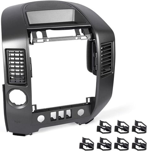 LQI Center Dashboard Cover Dash Panel W/Speaker Bezel, Compatible with Nissan Titan SE LE 2004-2006/Fit Nissan Armada SE LE 2005-2006/ Nissan Pathfinder 2004, Gray in Saudi Arabia