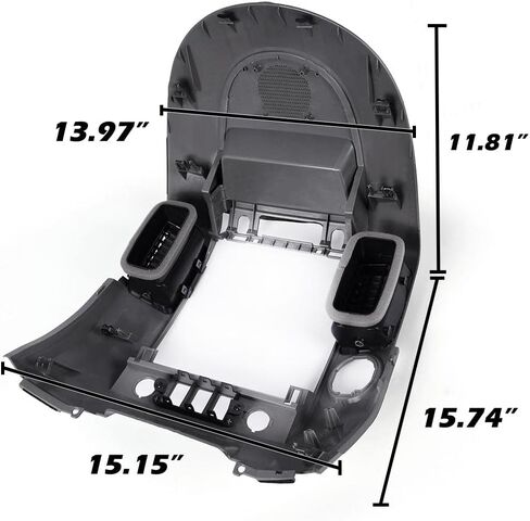 LQI Center Dashboard Cover Dash Panel W/Speaker Bezel, Compatible with Nissan Titan SE LE 2004-2006/Fit Nissan Armada SE LE 2005-2006/ Nissan Pathfinder 2004, Gray in Saudi Arabia