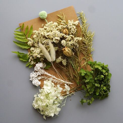 Dried Real Flowers Preserved Materials Epoxy Resin Candles DIY Floral Materials Hydrangea Set Flowers (Color 1) in Saudi Arabia